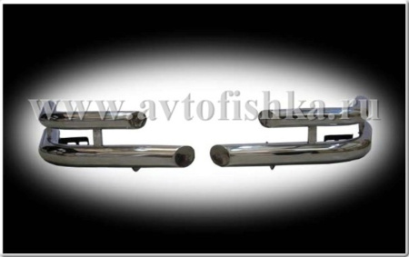 Toyota Prado 120 (02-09) защита заднего бампера, труба, комплект 2 шт.