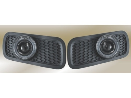 Ford F150, Expedition (04-07) фары противотуманные линзовые, со светящимися ободками, комплект 2 шт.