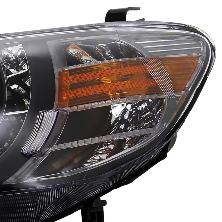 Honda Civic, Ferio (2003-2005) передние фары линзованные черные с ходовыми огнями