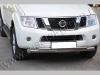 Nissan Pathfinder R51 (10-14) двойная защита переднего бампера D76/42mm