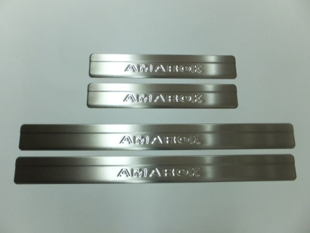 Volkswagen Amarok (10–) Накладки на пороги, нерж., 4 части