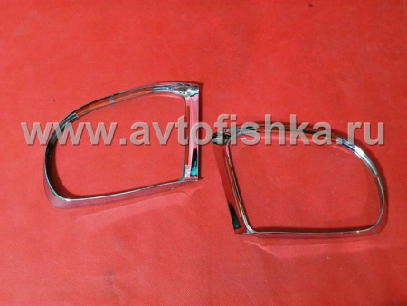 Mercedes W164 ML (05-08) хромированные рамки боковых зеркал, комплект 2 шт.