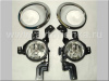 Honda CR-V III (06-10) фары противотуманные с хромированными окантовками, комплект 2 шт.