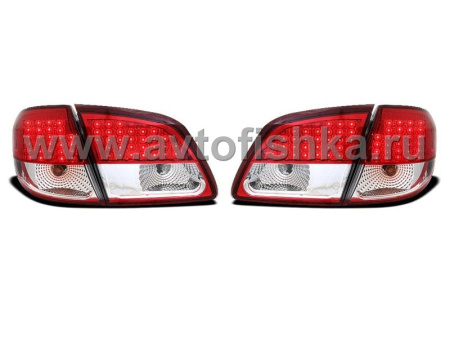 Nissan Maxima QX III (00-03) фонари задние светодиодные красно-хромированные, комплект 2 шт.