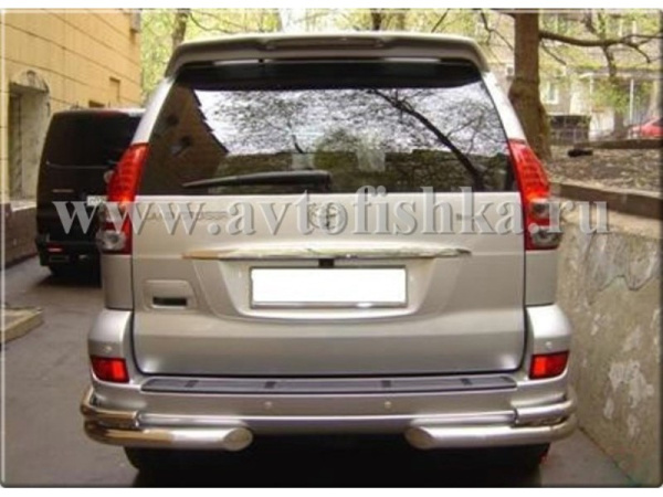 Toyota Prado 120 (02-09) защита заднего бампера, труба, комплект 2 шт.