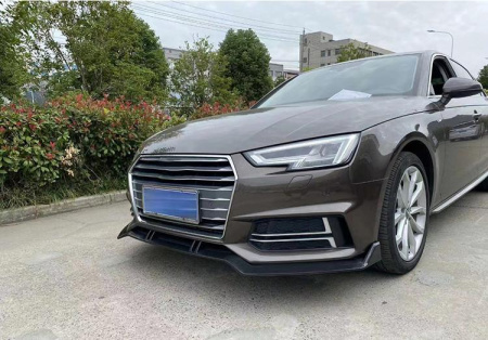 Сплиттер ABT для Audi A4 S-line 2015-2019 черный