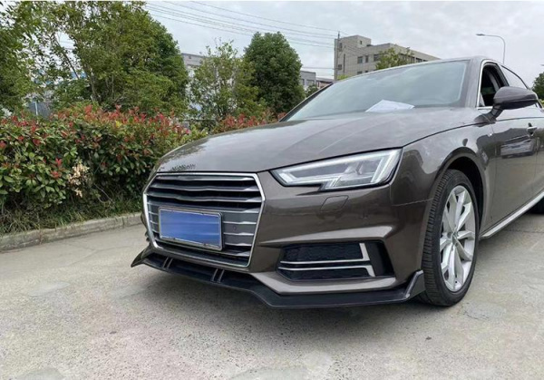 Сплиттер ABT для Audi A4 S-line 2015-2019 черный