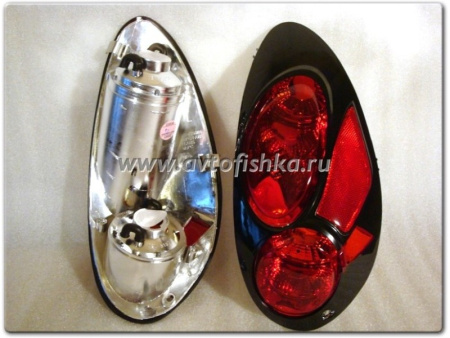 Chrysler PT Cruiser (01-05) фонари задние красно-черные, комплект 2 шт.