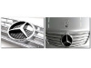 Mercedes E W211 (02-06) решетка радиатора серебристая, дизайн Big Star "Авангард" (Avangard).