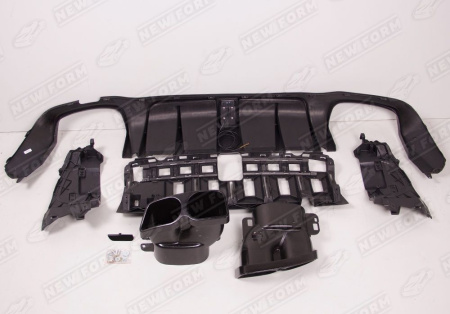 Mercedes-Benz E-Klasse W213 2016 - 2020 Диффузор заднего бампера с насадками Brabus