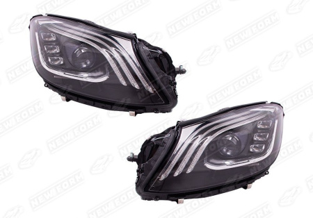 Mercedes-Benz S-Klasse W222 2013 - 2017 Фары рестайлинговые с надписью