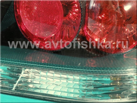 Mitsubishi Lancer 9 (03-07) фонари задние карбоновые, дизайн Toyota Altezza, комплект 2 шт.