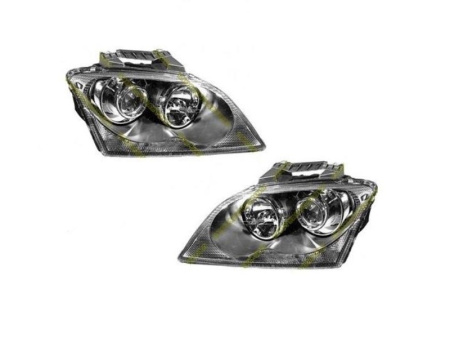 Chrysler Pacifica (03-08) фары передние линзовые хромированные, комплект 2 шт.