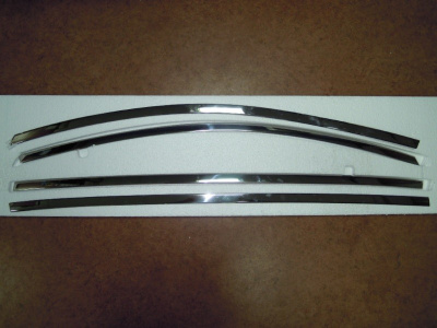 Kia Sportage (10–/14–) Верхние молдинги стекол, нерж., 4 части