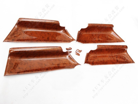 Toyota Land Cruiser Prado 150 (10-) декор салона авто под дерево на двери, комплект 8 предметов