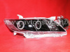 Toyota Camry V40 (2006-2009) фары передние линзовые черные, со светящимися ободками, комплект 2 шт.