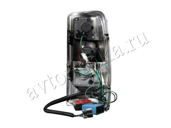 Chevrolet Tahoe, Suburban, GMC Yukon, Denali (99-06) задние фонари светодиодные черные, комплект 2 шт.