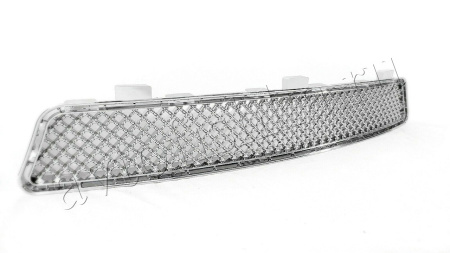 Toyota Camry V40 (09-11) решетка радиатора и переднего бампера хромированные, дизайн Bentley, комплект 2 шт.