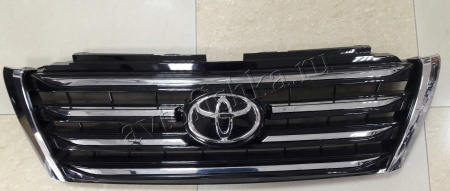 Toyota Land Cruiser Prado 150 (2010-) решетка радиатора черная в дизайне Lexus LX