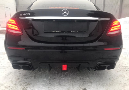 Mercedes-Benz E-Klasse W213 2016 - 2020 Диффузор заднего бампера с насадками Brabus