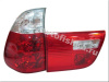 BMW X5 (98-06) фонари задние красно-белые прозрачные, комплект лев.+прав.