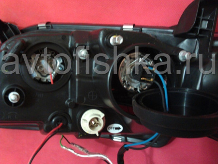 Toyota Camry V40 (2006-2009) тюнинговые передние хромированные фары со светодиодной подсветкой DRL, комплект 2 шт.