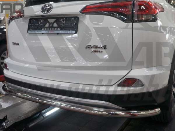 Toyota RAV4 (15–) Защита заднего бампера одинарная d 60 мм, нерж.