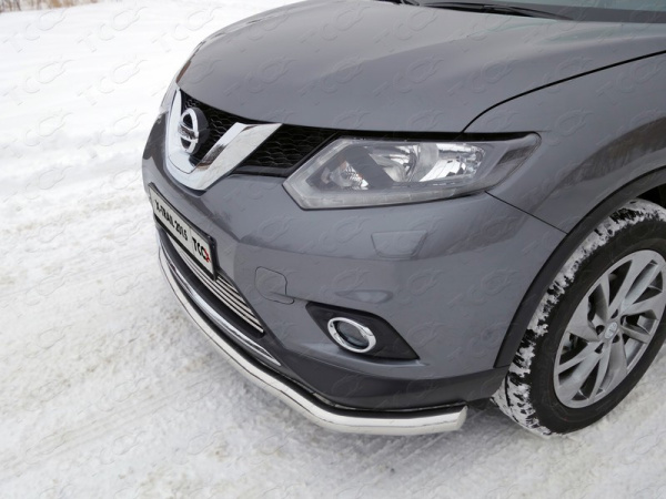 Nissan X-Trail (14–) Защита передняя нижняя (длинная) 60,3 мм