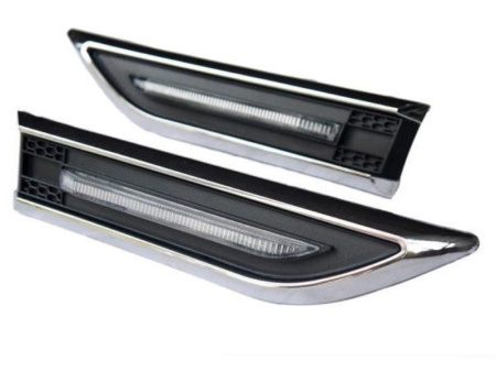 Chevrolet Cruze желтые светодиодные повторители поворотов на крылья, комплект 2 шт.