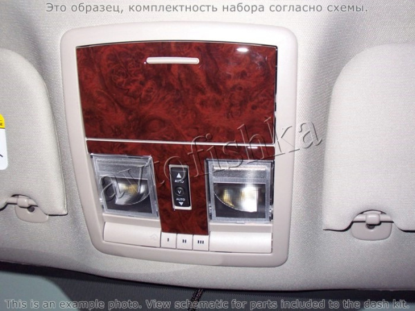 Декоративные накладки салона Jeep Grand Cherokee 2008-2010 Полный универсальный набор