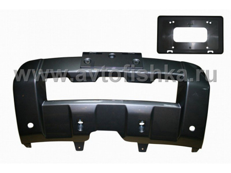 Honda CR-V (06-) пластиковая накладка на передний бампер, защита передняя - кенгурин