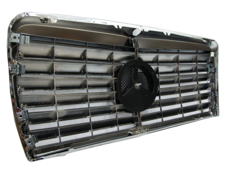 Mercedes S W126 (80-92) решетка радиатора черная со звездой, дизайн "Авангард"