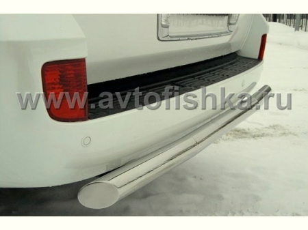 Lexus LX570 защита заднего бампера, труба 70 мм