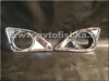 Toyota Corolla (06-) накладки противотуманных фар переднего бампера хромированные рамки, комплект 2 шт.