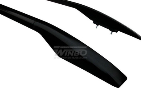 Mitsubishi Pajero 3 (2000-2007), Pajero 4 (2006-) рейлинги на крышу, черные, дизайн оригинал