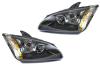 Ford Focus 2 (04-08) фары передние черные, штатные