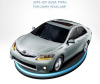 Toyota Camry V40 (09-11) фары передние линзовые черные, с дневными ходовыми огнями, в стиле LEXUS, комплект 2 шт.