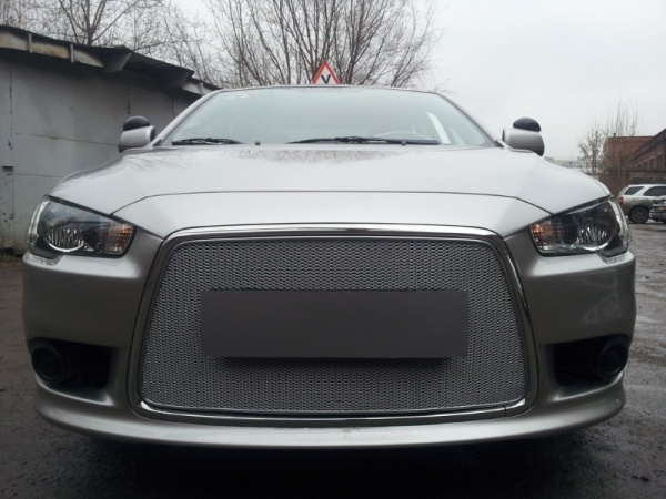 Mitsubishi Lancer (11–) Защита радиатора Premium, хром
