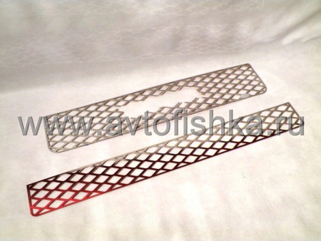 Toyota FJ Cruiser (07-) решетка радиатора и решетка переднего бампера из нержавеющей стали