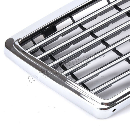 Mercedes S W140 (92-99) решетка радиатора черная, дизайн "Авангард", с рамкой, 13 ламелей