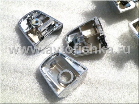 Toyota Land Cruiser 200 (08-16) наружные ручки дверей хромированные в сборе, оригинал, дизайн Lexus LX570, комплект 4 шт.