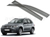 BMW X5 (06–13) Дефлекторы боковых окон с хромированным молдингом, OEM стиль