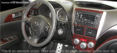 Декоративные накладки салона Subaru Impreza 2009-н.в. полный набор, Механическая коробка передач, не STI