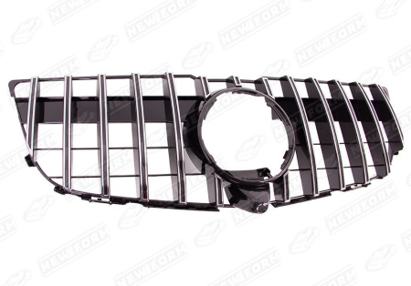 Mercedes-Benz GLK-Klasse X204 рестайлинг 2012 - 2015 Решетка радиатора AMG GT хром под камеру