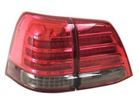 Toyota Land Cruiser 200 (08-) фонари задние светодиодные красно-тонированные, дизайн "MidWest", комплект лев.+прав.