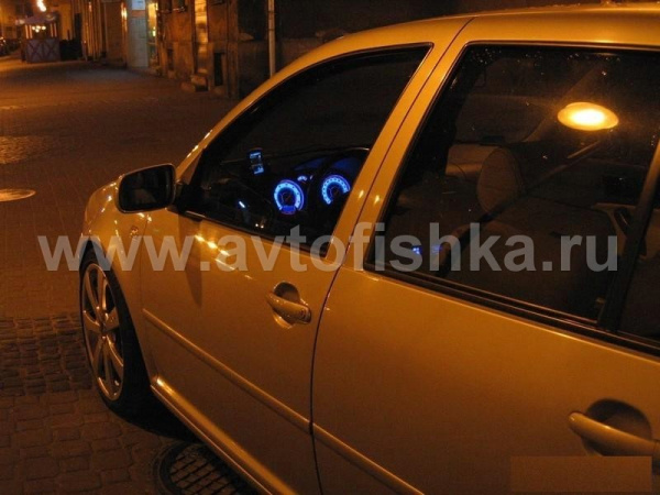 Volkswagen Passat B5 (96-00) светящиеся шкалы приборов - накладки на циферблаты панели приборов, дизайн № 2