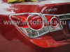 Chevrolet Cruze (08-) хромированные декоративные накладки на задние фонари, комплект 4 шт.