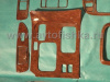 Toyota Land Cruiser 100 (1998-2003) отделка салона под дерево, темное, комплект 17 предметов