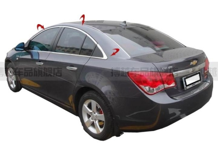 Chevrolet Cruze (2008-) наружние молдинги окон дверей из нержавеющей стали, комплект 14 предметов