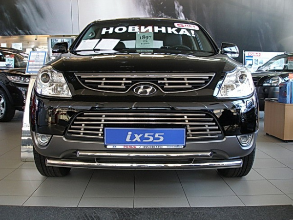 Hyundai ix55 (09–) Защита передняя нижняя 60,3/42,4 мм